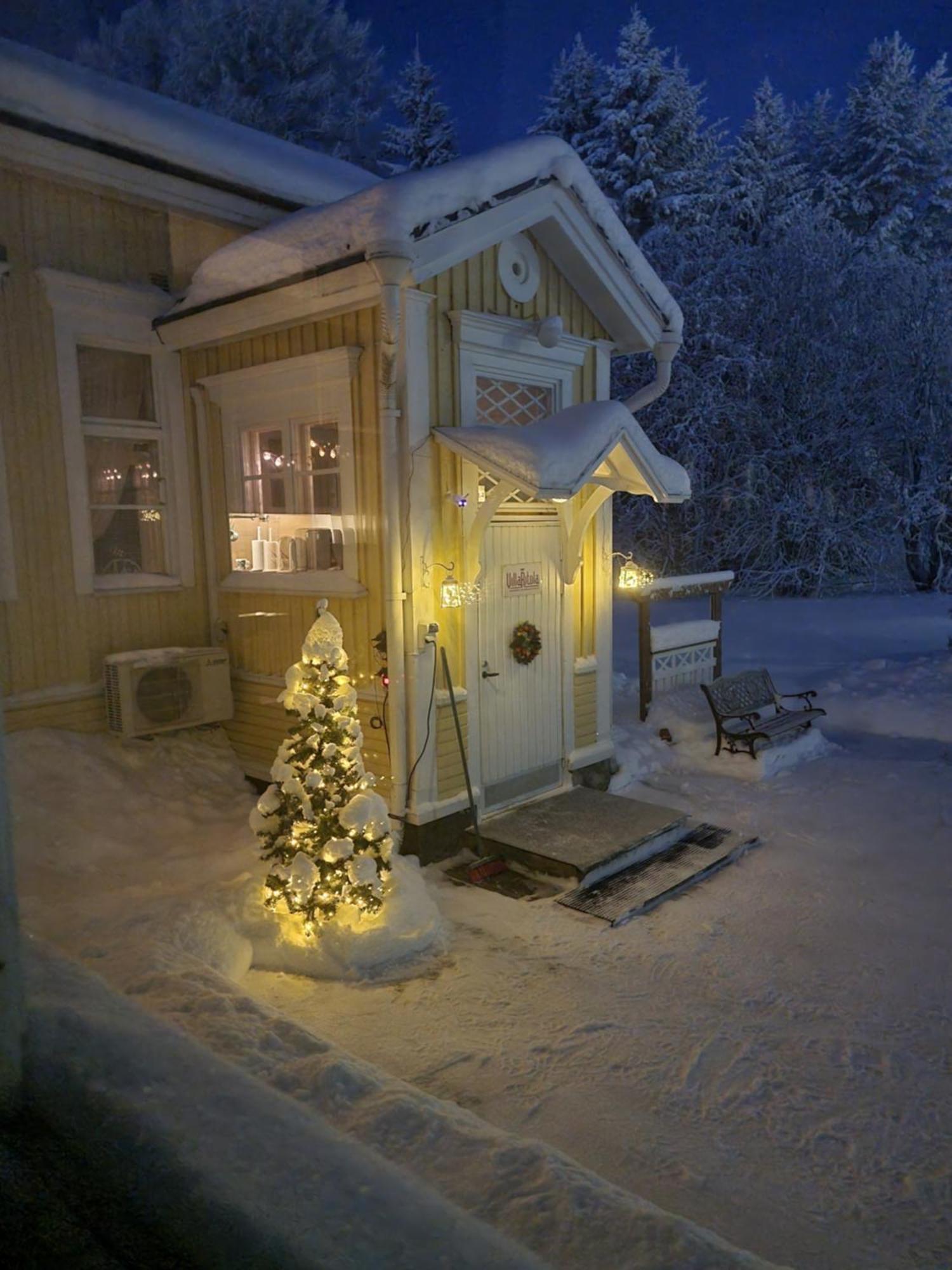 Wanha kunnantalo Pudasjarvi Exterior foto